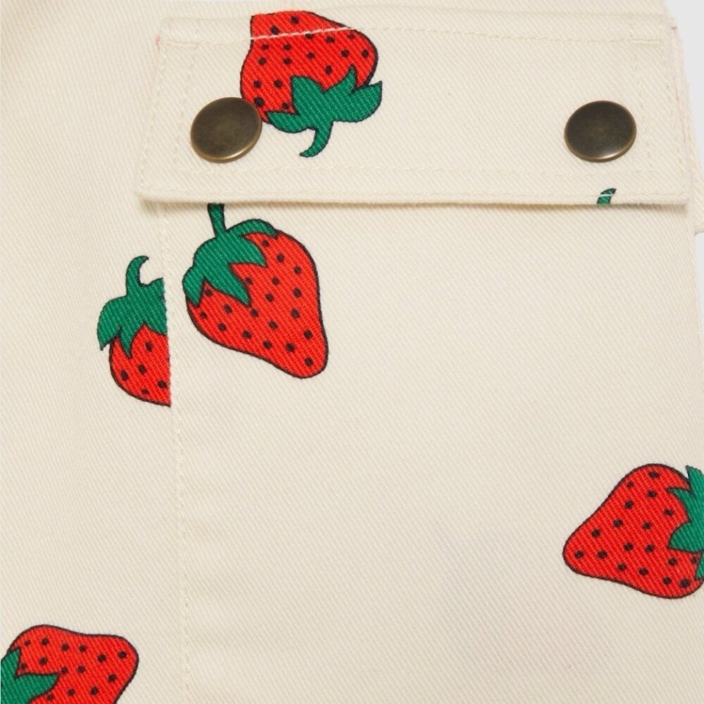 NWT GUCCI Shorts Cotton Twill Strawberry Sz 26 100% Authentic Women’s - Picture 3 of 14